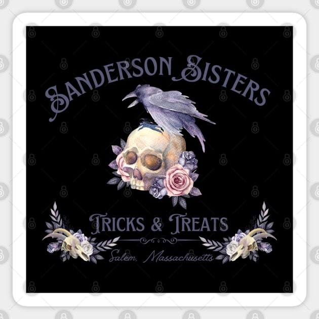 Sanderson Sisters Tricks and Treats Sticker by MalibuSun